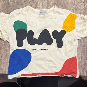 Bobo Choses Toddler Tee size 2-3 Colorful Play Logo